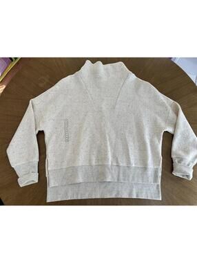 NEW CALIA by Carrie Underwood Women's Funnel Neck Sweatshirt IVORY Size M